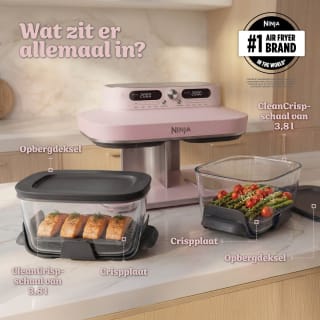 Ninja CRISPi DualZone Glazen Airfryer voor €269 bij Bol