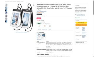 Funda UGREEN IPX8 por $179 | Oferta Amazon