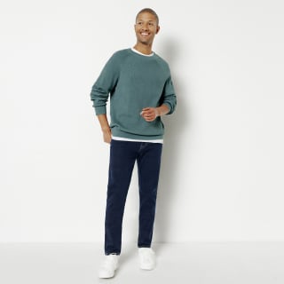 Pull Col Rond en Cote à 10€