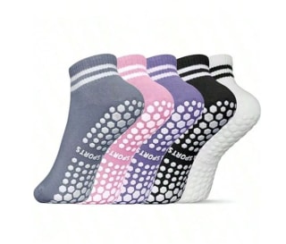 5 pares de calcetines antideslizantes para mujer por $3.094