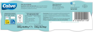 Calvo Atún claro al Natural Pack 6 x 56 g + recompensa 3.15€ por 6,36€ en Amazon