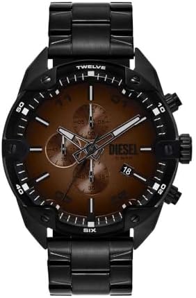 Diesel Reloj Spiked de Acero Inoxidable negro por 165.35€
