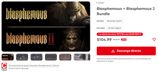 Blasphemous + Blasphemous 2 Bundle por $105 | Nintendo eShop