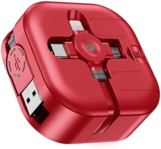 ASICEN USB múltiple 4 en 1 (retráctil, 1,2 m) por 3,64€ en Amazon