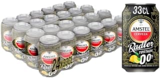 24 latas Amstel Radler 0,0 Cerveza Tostada Limón Sin Alcohol 33cl por 12.99€