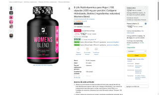 B Life Multivitamínico Mujer por $193 | Oferta Amazon