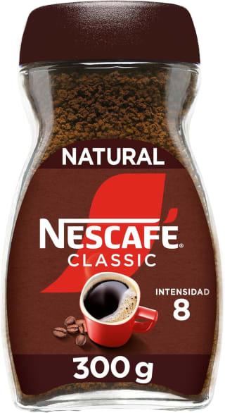 2 botes Nescafé Classic Café Soluble Natural 300g por 12.15€