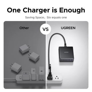 UGREEN 100W 65W GaN cargador 6 en 1 por $359 en AliExpress