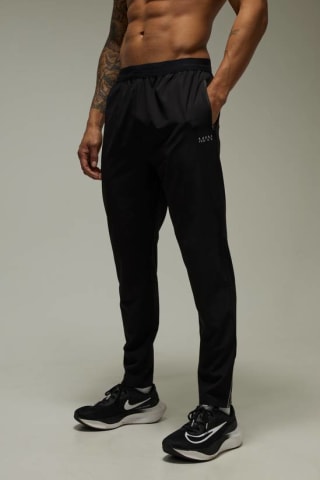 boohooMAN Man Active Running Perforated Tapered Jogger for £1 at BoohooMAN