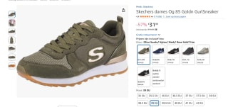 Skechers dames Og 85 Goldn GurlSneakers voor €31,99 bij Amazon