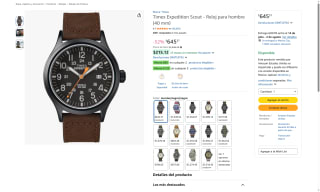 Reloj Timex Expedition Scout 40mm por $645 | Oferta Amazon