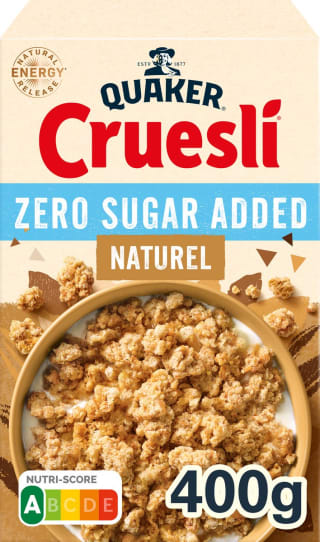 Quaker Cruesli Zero Sugar Added Naturel 6 x 400 g voor €14,33 bij Bol