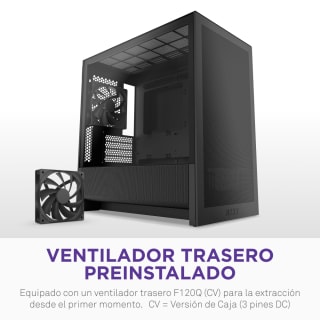 NZXT H3 Flow (2025) mATX Negro por 39,95€ en Coolmod
