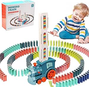 Domino Train Toys 120-Piece Set – Fun Building & Chain Reactions