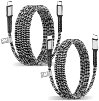 BLITEZZ 2-pack USB-C cables (1m + 2m, 60W) for £2.98 at Amazon