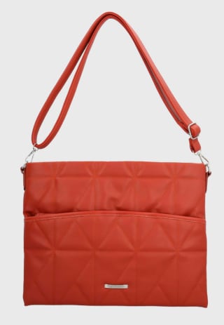 Bolso Notebook Ecocuero Mjer Naranjo Hush Puppies por $19.990