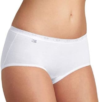 Sloggi Basic+ Midi 4P dames onderbroek (4-pack) voor €22,49 bij Amazon