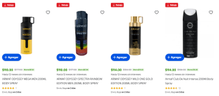 Body Spray de Armaf en Oferta desde $110 en Walmart