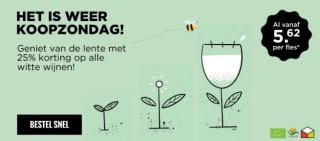 25% korting op bijna alle witte wijnen bij Neleman