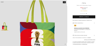 Bolso FIFA Tote Estampado por $77 | El Palacio de Hierro