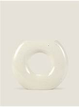 White Round Speckled Vase £0.63 with Free Click & Collect