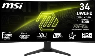 MSI mag 346CQ Monitor 34" UWQHD, 1500R, Gaming Monitor, VA, 180Hz,1ms por 282€