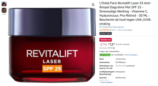 L'Oréal Paris Revitalift Laser X3 Dagcrème SPF25 (50 ml) voor €12,59 bij Amazon
