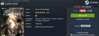 Code Vein por $91 | GamesPlanet