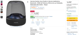 Bocina Harman Kardon Aura Studio 4 por $3,869 | Oferta Amazon