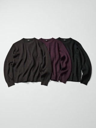 Pull en laine mérinos mélangée à 29,90€ chez UNIQLO