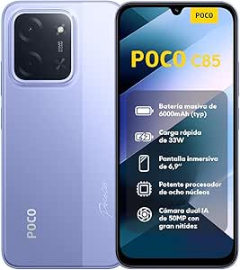 Móvil Xiaomi POCO C85 de 6GB/128GB por 89,99€