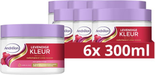 Andrélon Crème Haarmasker Levendige Kleur (6 x 300 ml) voor €8,99 bij Bol