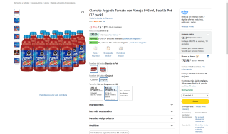 12 Pack Clamato Jugo Tomate Almeja por $319 | Oferta Amazon