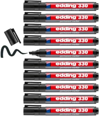 Edding 330 marqueur permanent (lot de 10) pour 5,71€ chez Amazon