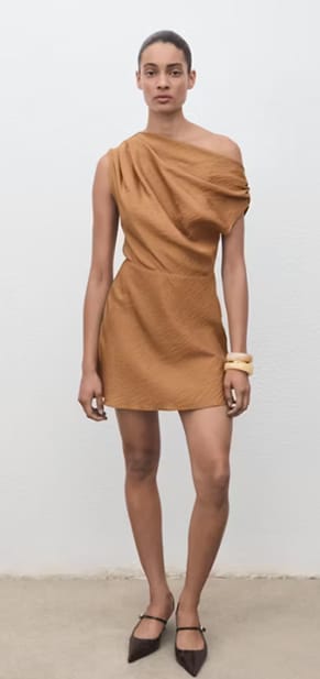 Vestido asimétrico drapeado - Mujer por 6.99€