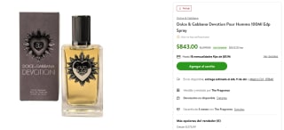 Perfume D&G Devotion 100ml por $843 | Bodega Aurrera