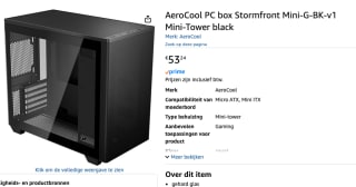 Aerocool Stormfront Mini Zwart voor €53,24 bij Amazon