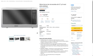 Winia KOS-63MSSA 0.7 P3 Plata por $1,014 | Amazon