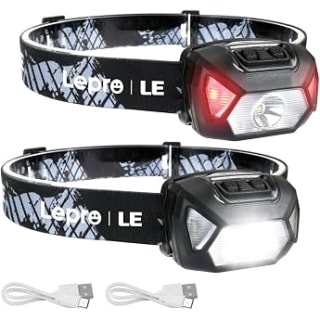 Blukar Lampe frontale rechargeable (lot de 2) pour 19,85€ chez Amazon