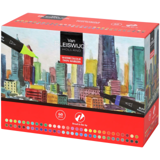 Van Bleiswijck aquarel twinmarkers (60 stuks) voor € 5,95 bij Action
