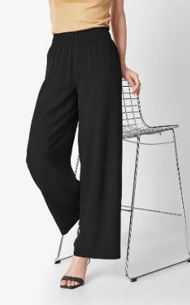 Esmara Pantalón ancho de mujer color negro por 5.49€