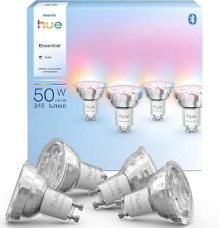 4-Pack Philips Hue Essential GU10 - slimme spot - 345 lm - 4,7 W voor €49,99