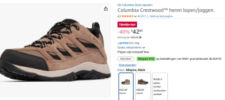 Columbia Crestwood™ heren schoenen voor €42 bij Amazon