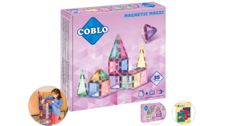 Coblo Magnetische Bouwstenen Pastel 100 delig voor €49,95 bij iBOOD