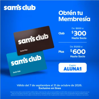 Cupón de Membresía Sam's Club por $300