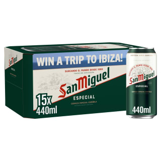 San Miguel Especial 15 x 440ml for £10 at Tesco