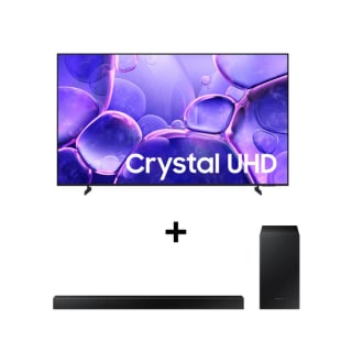 Samsung 50" Crystal U8000F 4K 2025 + HW-B450F 2.1 Ch Negro por $8,000 | Walmart
