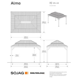 Sojag Alma 10ft x 14ft gazebo for £699.99 at Costco