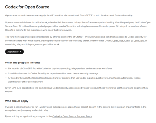 Gratis 6 Meses de ChatGPT Pro con Codex y Créditos API en OpenAI