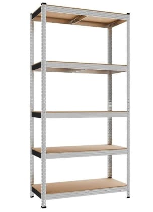 Étagère de rangement de 5 tablettes réglables de 875kg à 73,91€